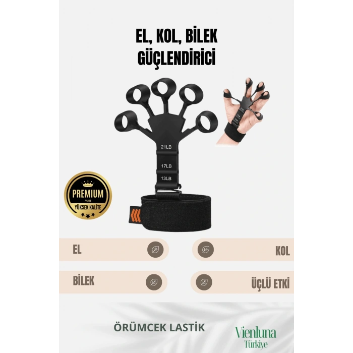 Premium Ürün Spor Kas Parmak El Bilek Kol Güçlendirici Geliştirici Kavrama Silikon Örümcek Lastik