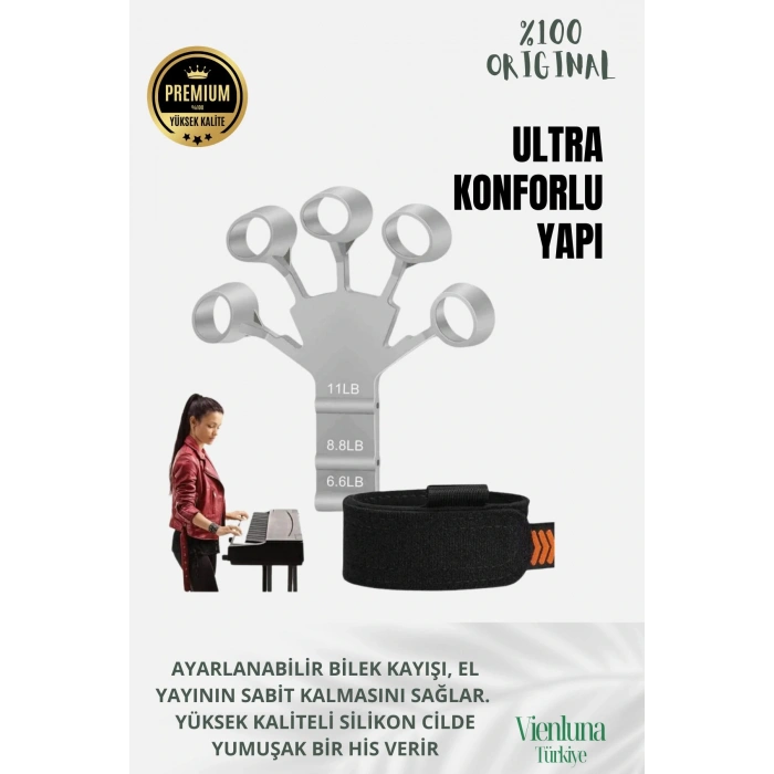 Premium Ürün Spor Kas Parmak El Bilek Kol Güçlendirici Geliştirici Kavrama Silikon Örümcek Lastik