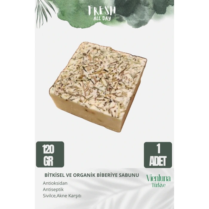 Özel Üretim El Yapımı %100 Doğal Ferah Kokulu El Yüz Saç Vücut Cilt Dostu Orijinal Biberiye Sabunu