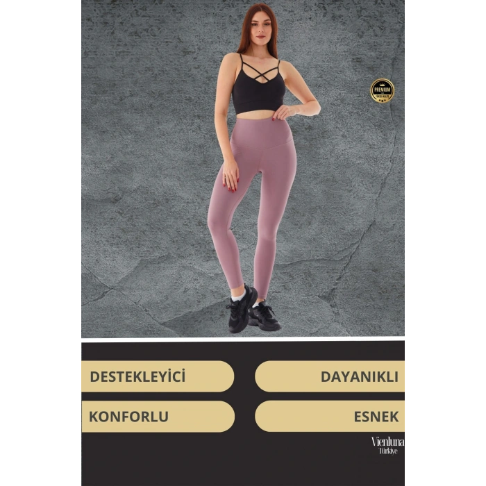 Deluxe Tasarım Vücut Şekillendiren Toparlayıcı Kaymaz Esnek Şık Spor Model Rahat Kullanım Tayt