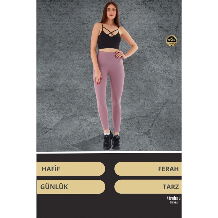 Deluxe Tasarım Vücut Şekillendiren Toparlayıcı Kaymaz Esnek Şık Spor Model Rahat Kullanım Tayt