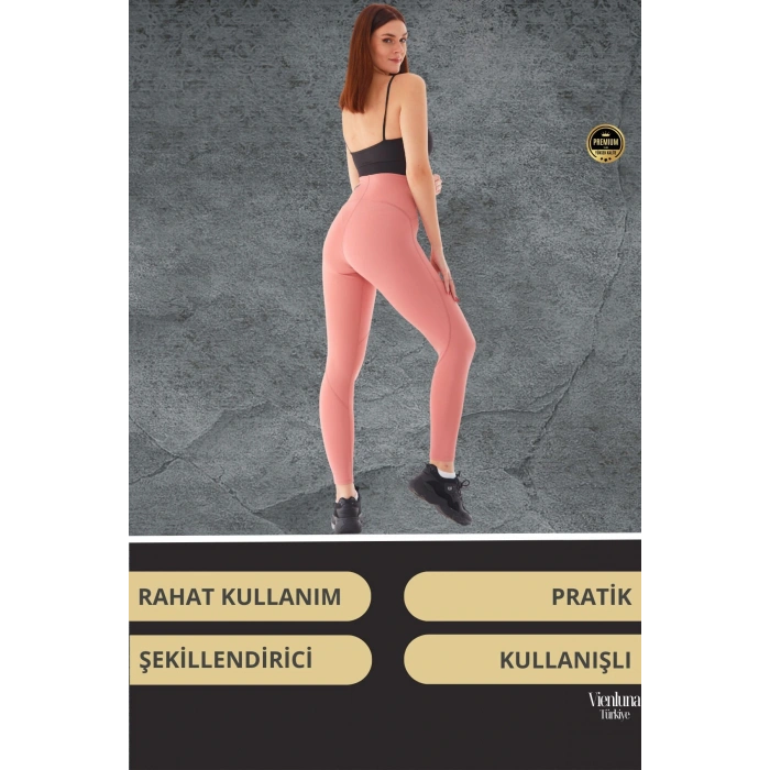 Yeni Koleksiyon Yüksek Bel Şekillendirici Günlük Rahatlık Spor Stil Toparlayıcı Sıkılaştırıcı Tayt