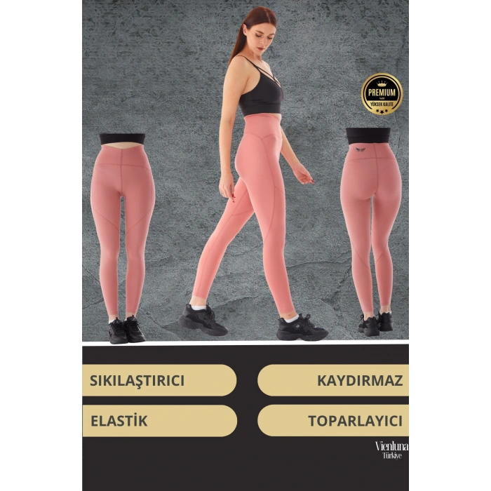 Yeni Koleksiyon Yüksek Bel Şekillendirici Günlük Rahatlık Spor Stil Toparlayıcı Sıkılaştırıcı Tayt