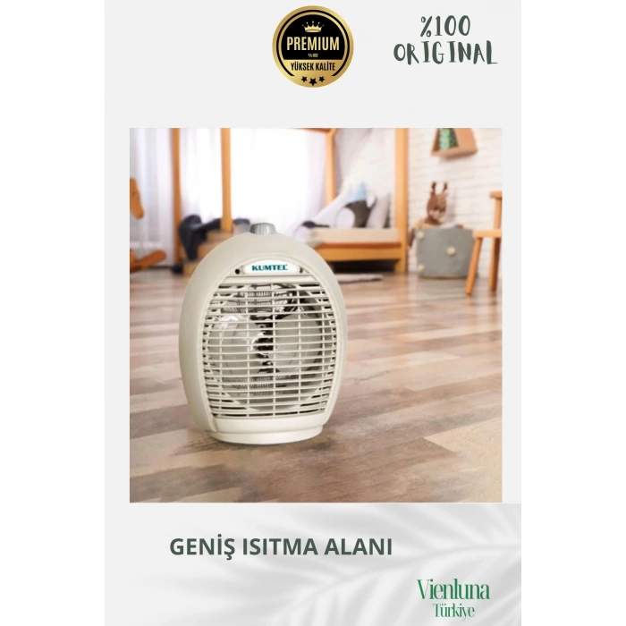 Premium Ürün Ultra Sessiz Masa Üstü Soğuk Sıcak 3 Kademeli 2000 W Fanlı Yüksek  Isıtıcı Uyumlu