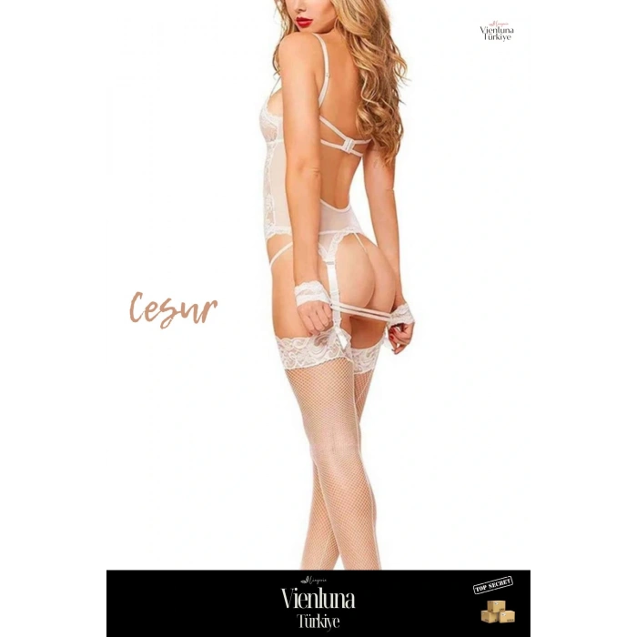 Premium Ürün Özel Ürün Fantezi Erotik Çekici Seksi Şık İddialı Zarif Eller Kelepçeli Jartiyer Takım