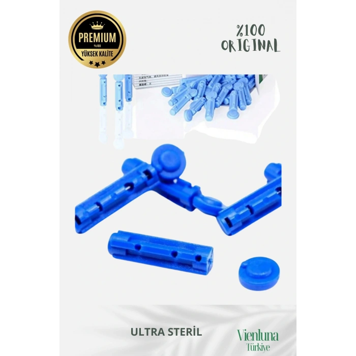 Özel Üretim Tüm Kalemlerle Uyumlu Profesyonel Şeker ve Hacamat Parmak Delme İğneleri - 50li Kutu