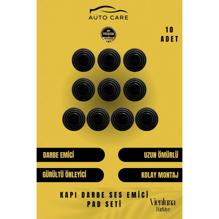 Premium Yüksek Kaliteli Araç Kapı Bagaj Çarpma Gürültü Önleyici Pad Takımı Ses Azaltıcı 10 Adet