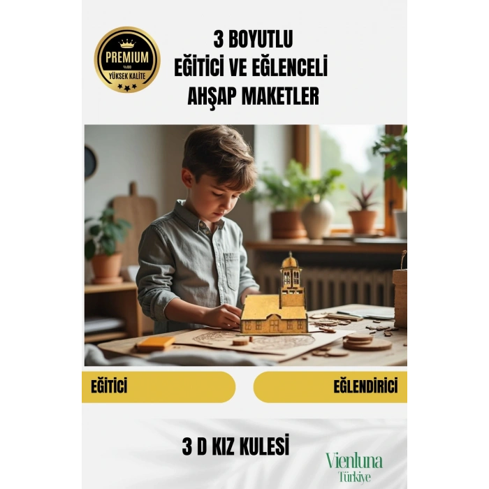 Yeni Sezon Eğitici Öğretici 3 Boyut Demonte Ahşap Zeka Geliştirici Boyanabilir Oyun Maket Puzzle