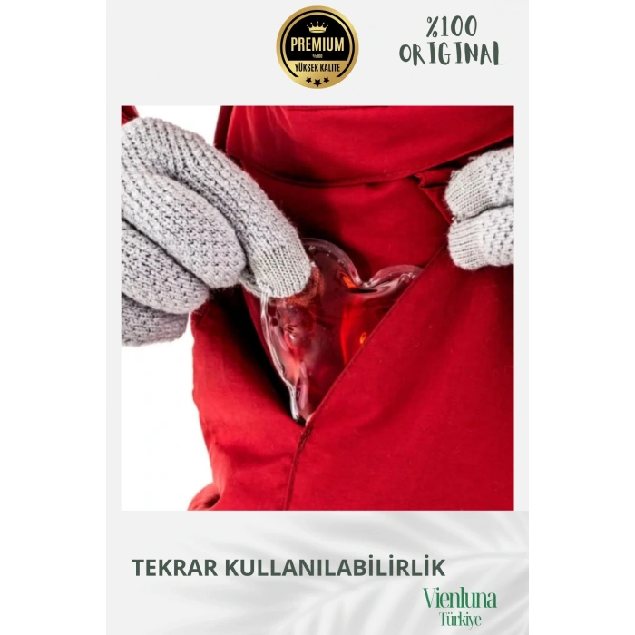 Çok Amaçlı Soğuk Havalarda Kalp Şeklinde Sihirli Jel El Sıcak Tutan Isıtıcı Torba Cep Sobası 3 Adet