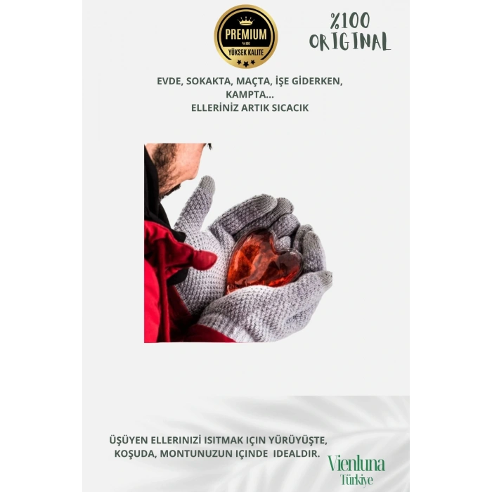 Çok Amaçlı Soğuk Havalarda Kalp Şeklinde Sihirli Jel El Sıcak Tutan Isıtıcı Torba Cep Sobası 4 Adet