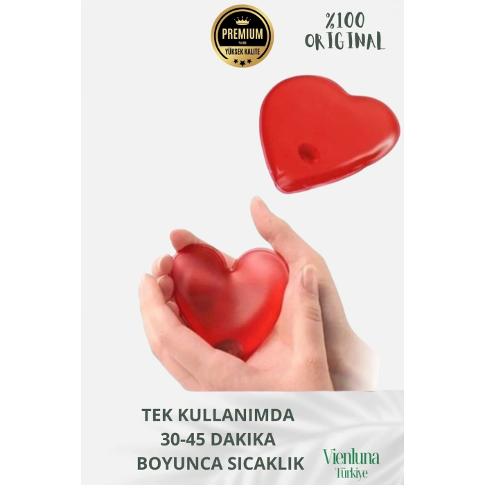 Çok Amaçlı Soğuk Havalarda Kalp Şeklinde Sihirli Jel El Sıcak Tutan Isıtıcı Torba Cep Sobası 10 Adet