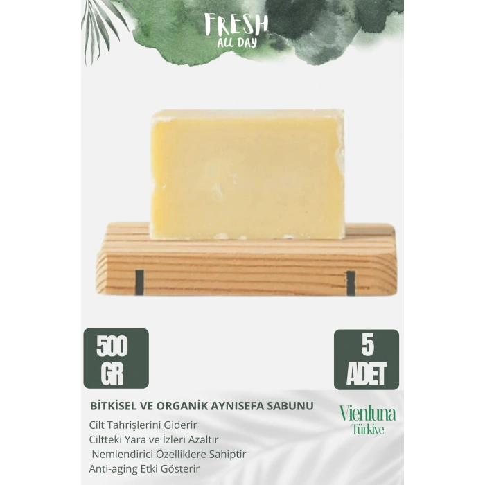 Özel Üretim El Yapımı %100 Doğal Ferah Kokulu Cilt Dostu Orijinal Aynısefa Sabunu 5 Adet
