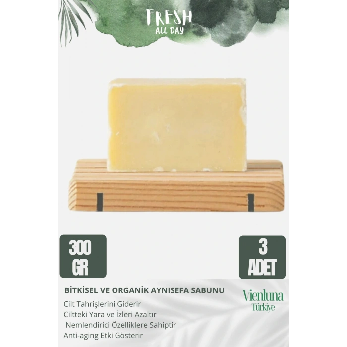 Özel Üretim El Yapımı %100 Doğal Ferah Kokulu Cilt Dostu Orijinal Aynısefa Sabunu 3 Adet