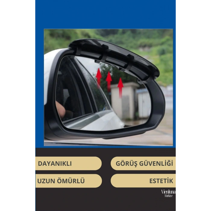 Premium Kalite Universal Uyumlu Kolay Montaj Karbon Desenli Su Yağmur Koruyucu Ayna Siperliği