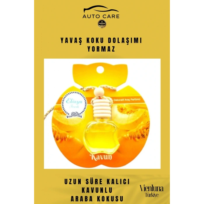 Özel Üretim Uzun Süreli Kalıcı Hava Ferahlatıcı Dikiz Aynası Askılı 8ml Araç Içi Kavun Oto Kokusu