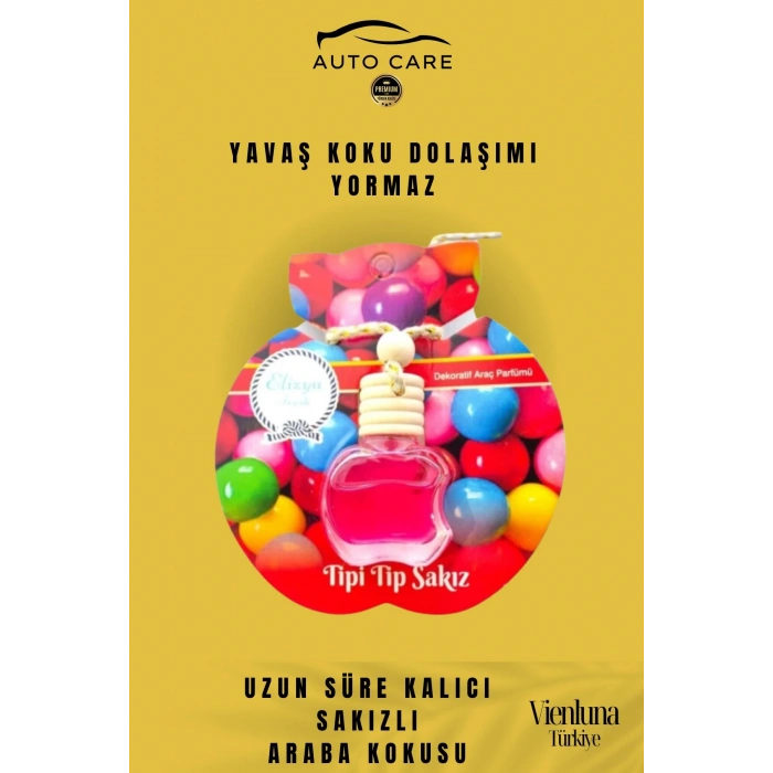 Özel Üretim Uzun Süreli Kalıcı Hava Ferahlatıcı Dikiz Aynası Askılı 8ml Araç Içi Sakızlı Oto Kokusu