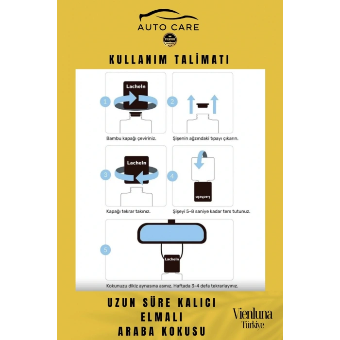 Özel Üretim Uzun Süreli Kalıcı Hava Ferahlatıcı Dikiz Aynası Askılı 8ml Araç Içi Elmalı Oto Kokusu