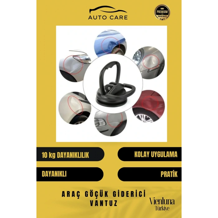 Premium Seri Çok Amaçlı Araç Göçük Giderici Pratik Araba Otomobil Araç Kaporta Vakum Vantuz