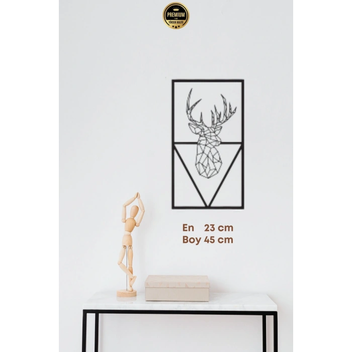Premium Kalite Modern Stil Geyik Figürlü Metal Ev Ofis Duvar Dekoru