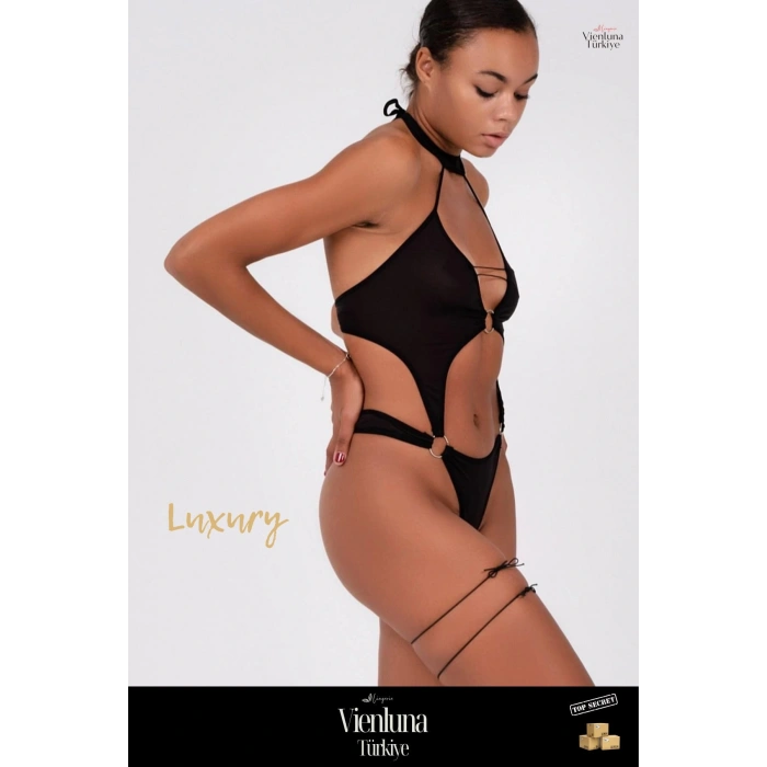 Premium Seri Kadın Şık Seksi Erotik Fantezi Çekici Lüks Modern Zarif Cesur Fantezi Babydoll Body