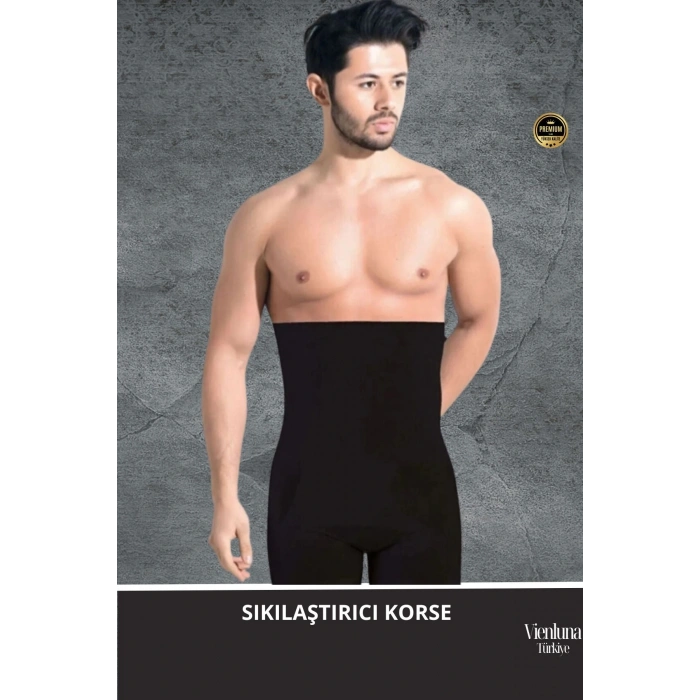 Deluxe Seri Sıkılaştırıcı Toparlayıcı Basen Bel İnceltici Göbek Düzleştirici Erkek Duble Boxer Korse