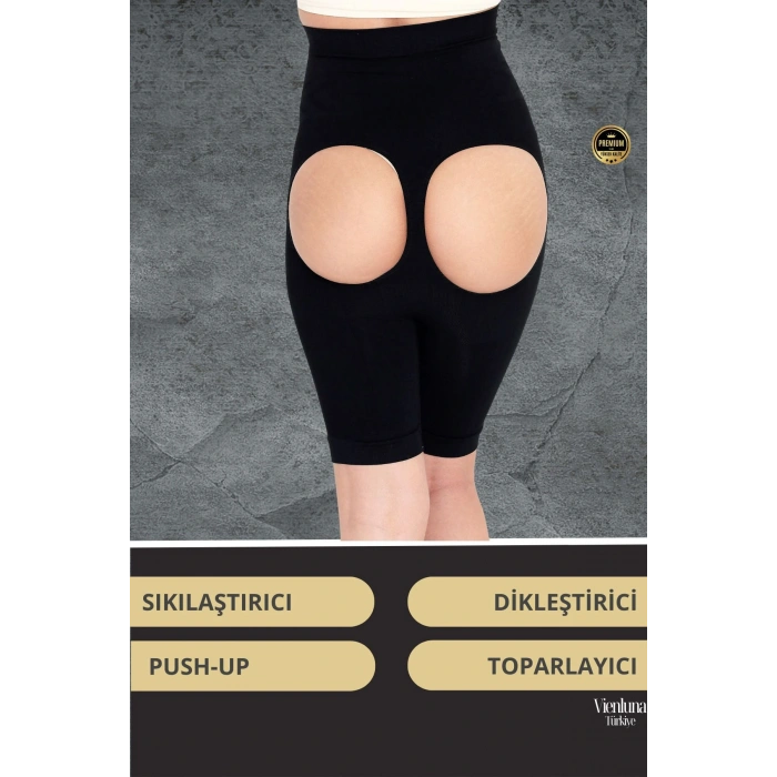 Görünmez Destek Kaymaz Silikonlu Yüksek Bel Kalça Şekillendirici Toparlayıcı Popo Dikleştirici Korse