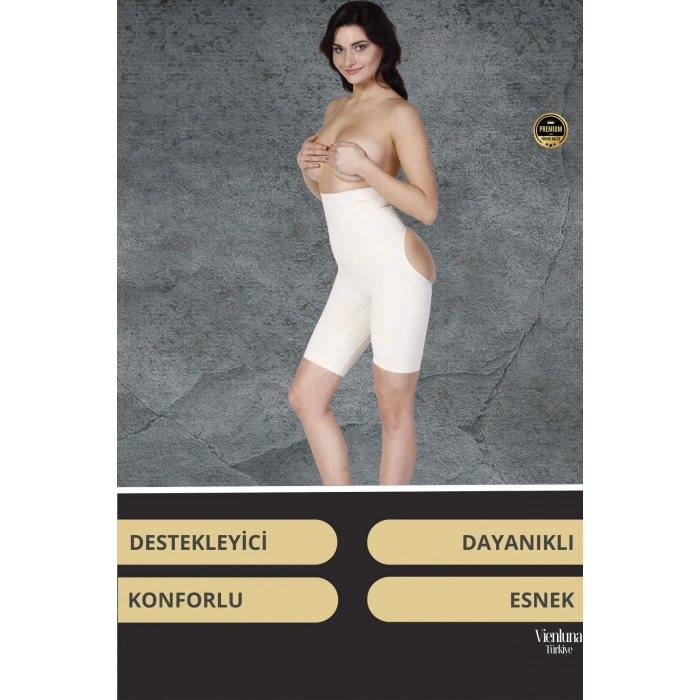 Görünmez Destek Kaymaz Silikonlu Yüksek Bel Kalça Şekillendirici Toparlayıcı Popo Dikleştirici Korse