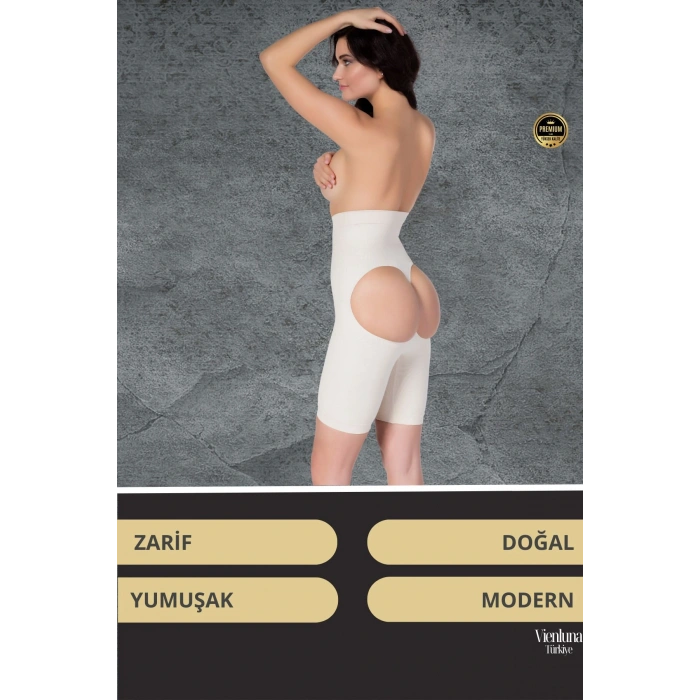 Görünmez Destek Kaymaz Silikonlu Yüksek Bel Kalça Şekillendirici Toparlayıcı Popo Dikleştirici Korse