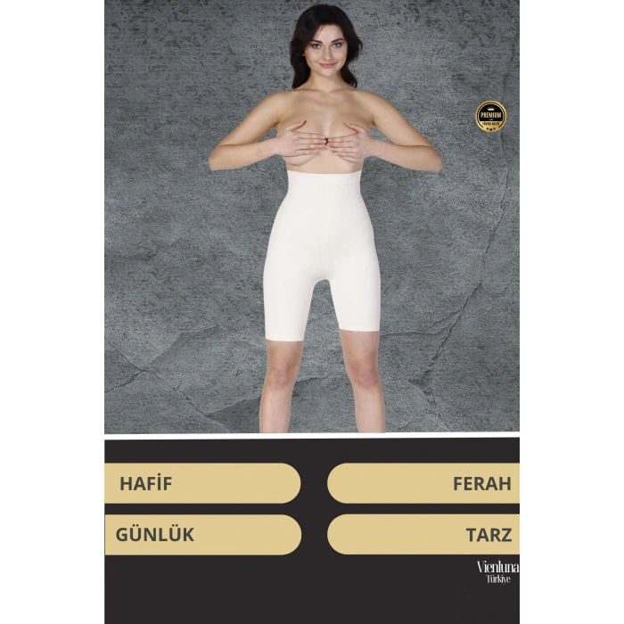 Görünmez Destek Kaymaz Silikonlu Yüksek Bel Kalça Şekillendirici Toparlayıcı Popo Dikleştirici Korse