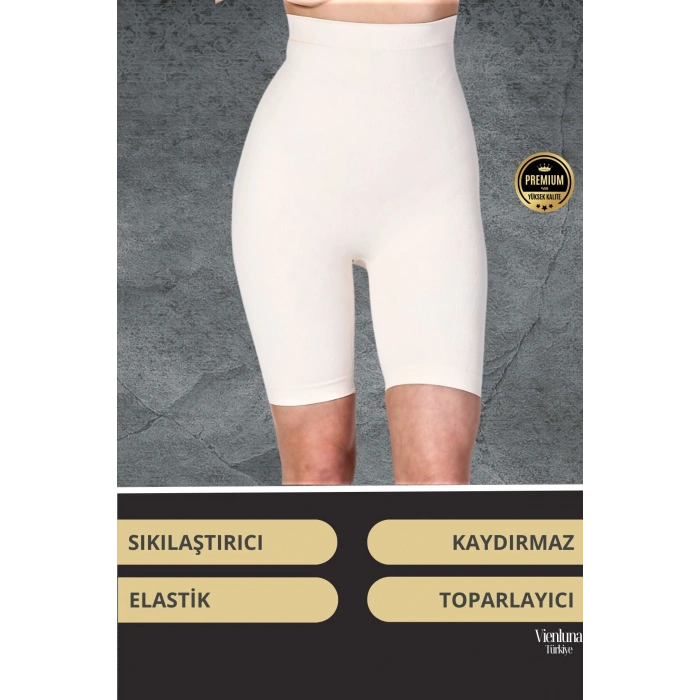 Görünmez Destek Kaymaz Silikonlu Yüksek Bel Kalça Şekillendirici Toparlayıcı Popo Dikleştirici Korse