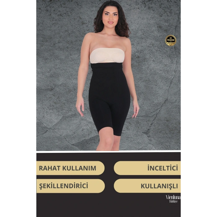 Yüksek Bel Destekli İz Göstermeyen Kaymaz Toparlayıcı İnceltici Popo Dikleştirici  Push-Up Korse