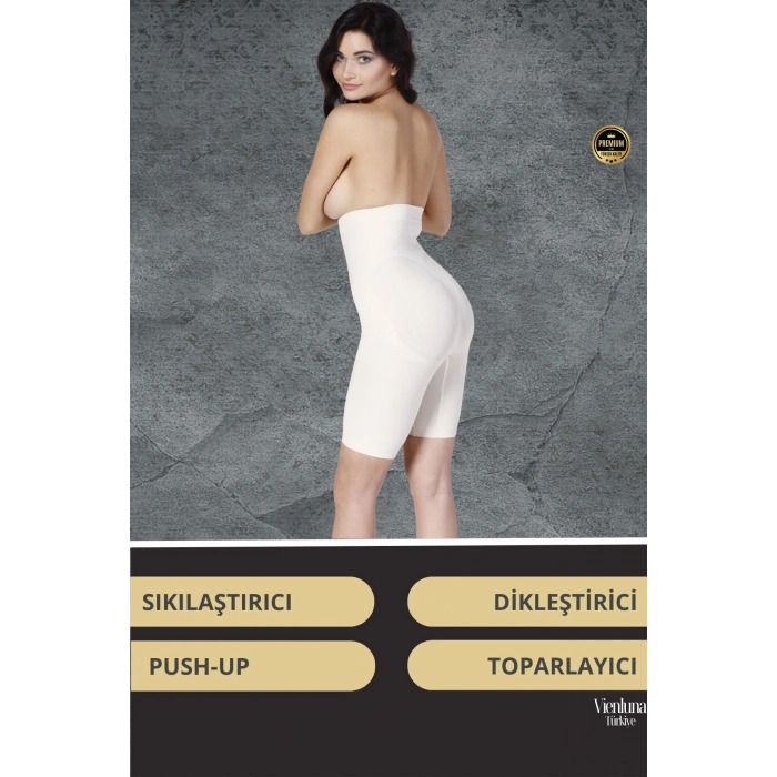 Yüksek Bel Destekli İz Göstermeyen Kaymaz Toparlayıcı İnceltici Popo Dikleştirici  Push-Up Korse
