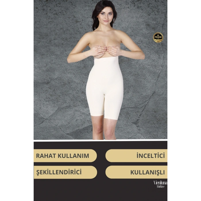 Yüksek Bel Destekli İz Göstermeyen Kaymaz Toparlayıcı İnceltici Popo Dikleştirici  Push-Up Korse