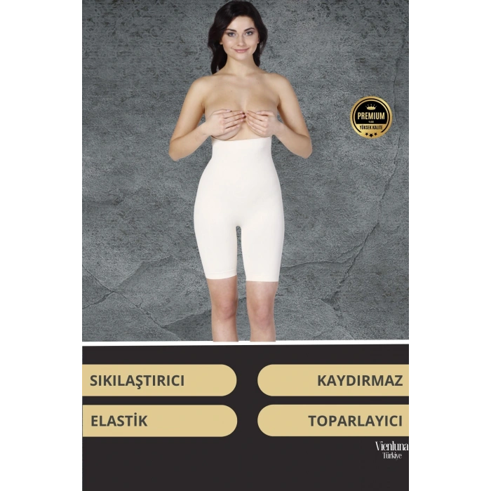 Yüksek Bel Destekli İz Göstermeyen Kaymaz Toparlayıcı İnceltici Popo Dikleştirici  Push-Up Korse