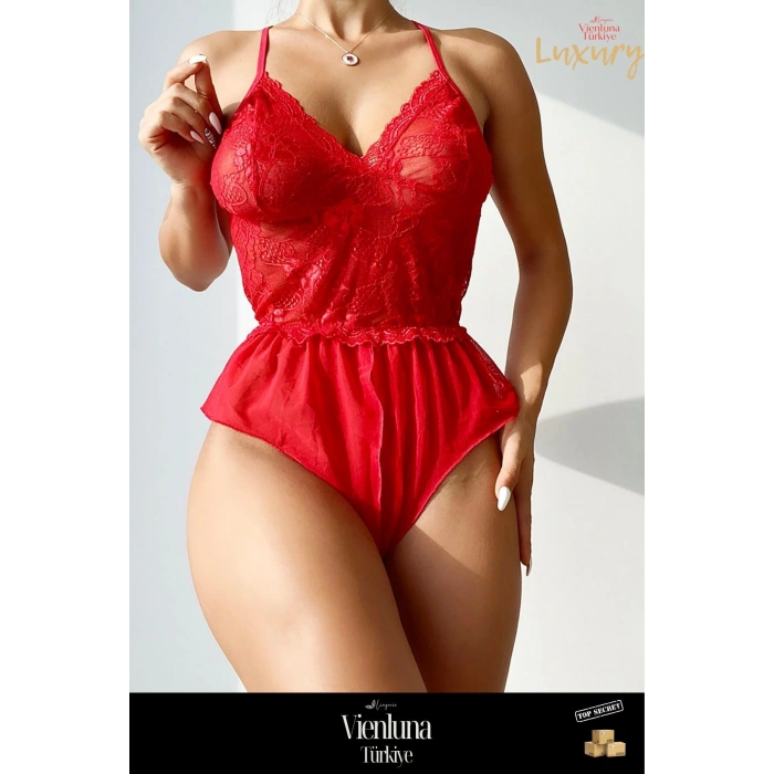 Yeni Sezon Modern Kadın Çekici Rahat Fantezi Erotik Özel Bölgesi Açık Dantel Detaylı Fantezi Body