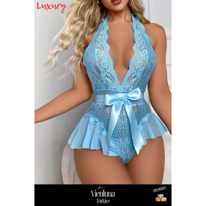 Yeni Sezon Premium Erotik Seksi Lüks Şık Çekici Özel Fantezi Kurdela Detay Baybdoll Body