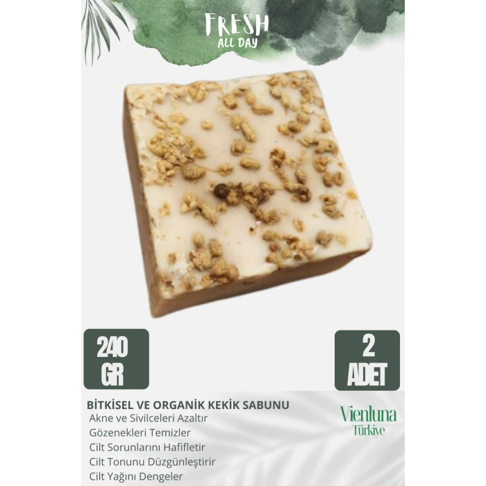 Özel Üretim El Yapımı %100 Doğal Ferah Kokulu El Yüz Saç Vücut Cilt Dostu Kekik Sabunu 2 Adet