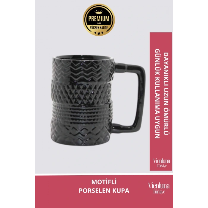 Deluxe Tasarım Dekoratif Estetik Armağan Sevgili Dost Aşk Arkadaş Porselen Motifli Kupa Bardak