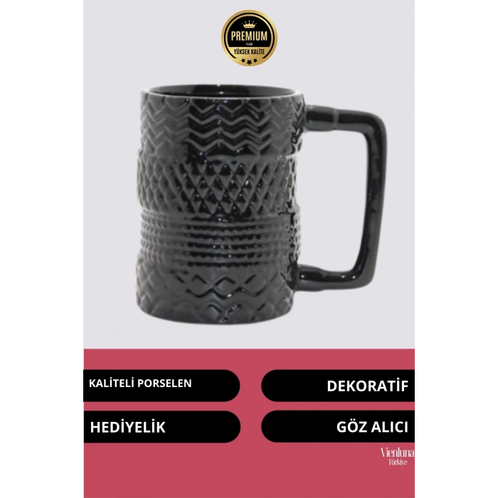 Deluxe Tasarım Dekoratif Estetik Armağan Sevgili Dost Aşk Arkadaş Porselen Motifli Kupa Bardak