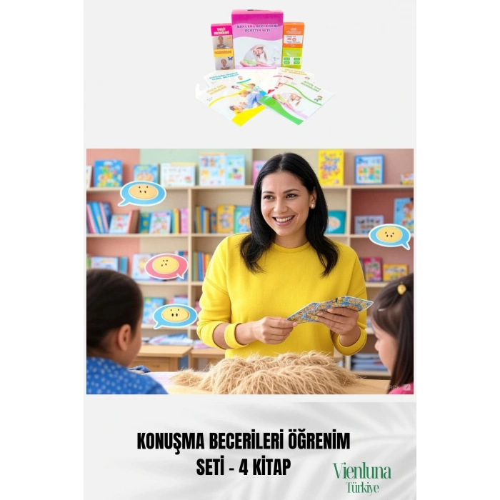 Özel Çocuk Rehabilitasyon Kişisel Tepki Verdirici Konuşma Becerisi Geliştirici Eğitim Öğretim Seti