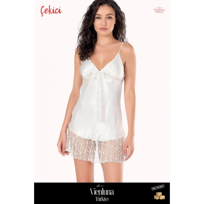 Yeni Sezon Premium Ürün Seksi Şık Lüks Zarif Modern Tarz Erotik Çekici Fantezi Kısa Saten Gecelik