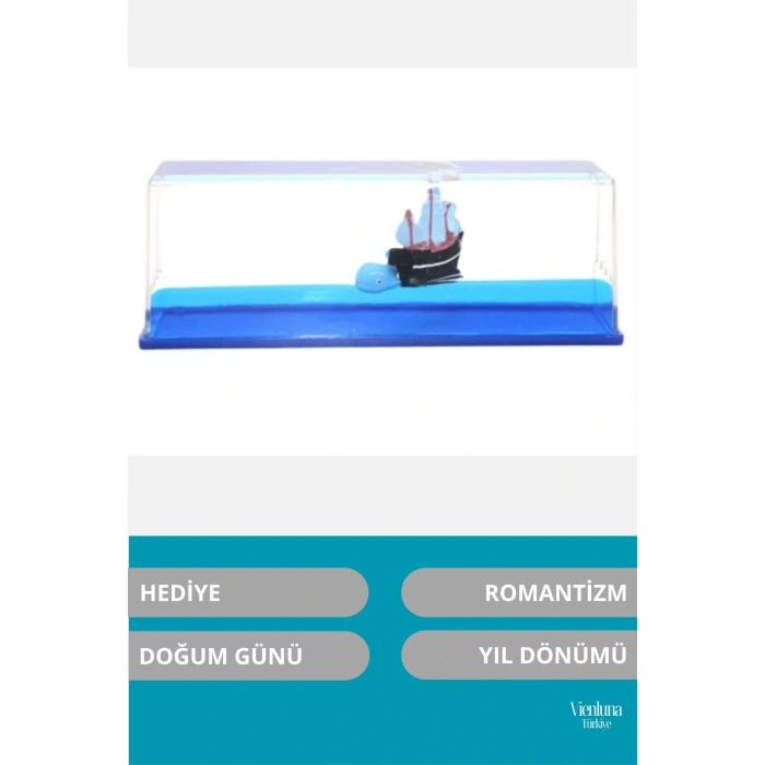 Özel Üretim Batmayan Gemi Yıl Dönümü Aşk Sevgili Doğum Günü Hediye Akvaryum Şişe