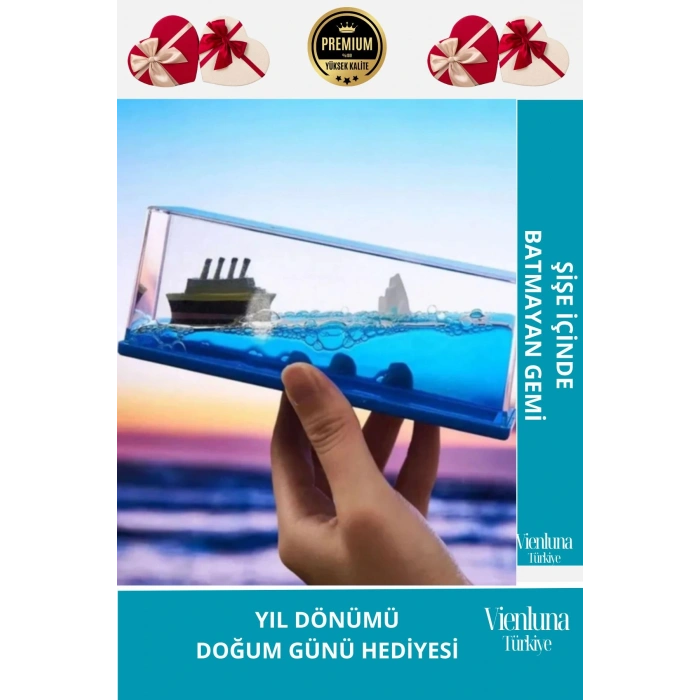 Yüksek Kalite Batmayan Titanic Gemi Yıl Dönümü Aşk Sevgili Doğum Günü Hediye Şişe Akvaryum