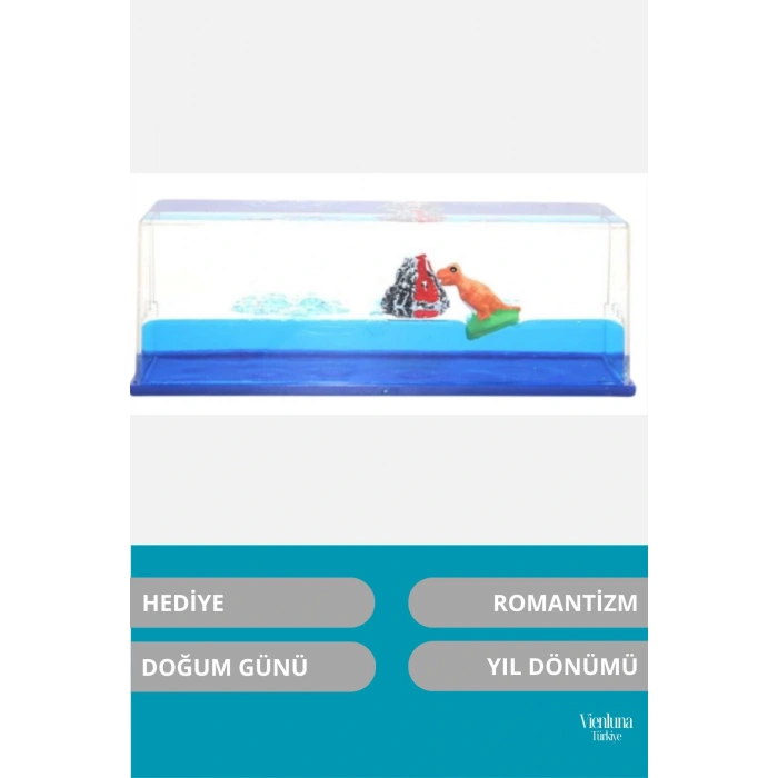 Premium Üretim Batmayan Dinazor Gemi Yıl Dönümü Aşk Sevgili Doğum Günü Hediye Şişe Akvaryum
