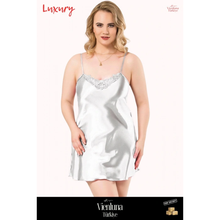 Yeni Sezon Premium Lüks Kadın Fantezi Seksi Şık Erotik Modern Zarif Büyük Beden Kısa Saten Gecelik