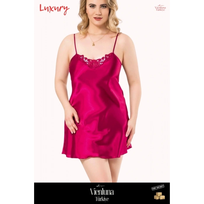 Yeni Sezon Premium Lüks Kadın Fantezi Seksi Şık Erotik Modern Zarif Büyük Beden Kısa Saten Gecelik