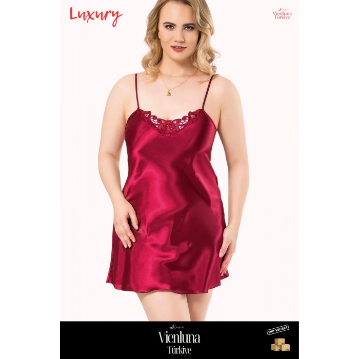 Yeni Sezon Premium Lüks Kadın Fantezi Seksi Şık Erotik Modern Zarif Büyük Beden Kısa Saten Gecelik