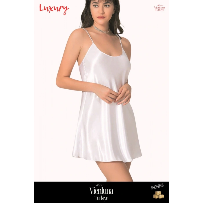 Yeni Sezon Özel Üretim Premium Lüks Kadın Fantezi Seksi Şık Erotik Modern Zarif Kısa Saten Gecelik