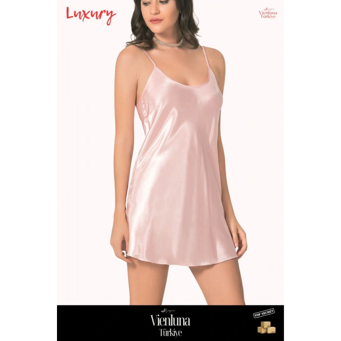 Yeni Sezon Özel Üretim Premium Lüks Kadın Fantezi Seksi Şık Erotik Modern Zarif Kısa Saten Gecelik