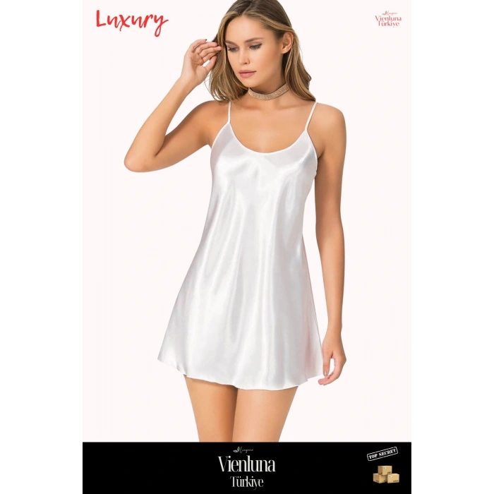 Yeni Sezon Özel Üretim Premium Lüks Kadın Fantezi Seksi Şık Erotik Modern Zarif Kısa Saten Gecelik